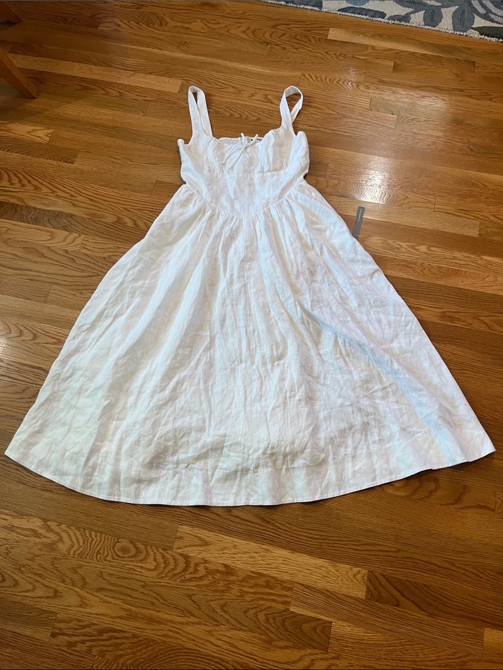 Anthropologie x Reformation Balia Linen Midi Dress Size 10 NWT - Picture 7 of 15
